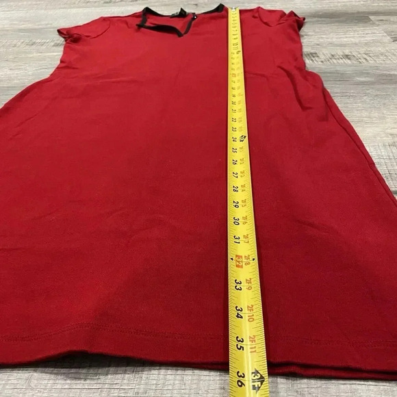 Lauren Ralph Lauren Sheath Midi Dress Women's Medium Red - Picture 9 of 13